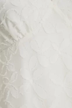 White Chiffon Floral Smock Mini Dress 11 White Chiffon Floral Smock Mini Dress -Women Clothing Sale 00100037383 ZS scaled