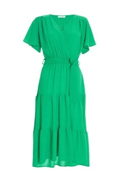Women Clothing Sale 17 Jade Green Dip Hem Midi Dress