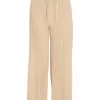 Petite Stone Pleated Wide Leg Trousers