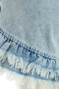 Light Blue Denim Frill Shorts 11 Light Blue Denim Frill Shorts -Women Clothing Sale 00100037430 ZS scaled