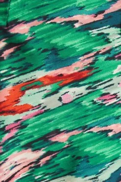 Green Satin Marble Print Tie Back Midi Dress 11 Green Satin Marble Print Tie Back Midi Dress -Women Clothing Sale 00100037433 ZS