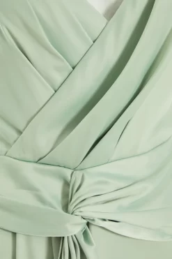 Sage Satin Knot Midi Dress 11 Sage Satin Knot Midi Dress -Women Clothing Sale 00100037449 ZS scaled