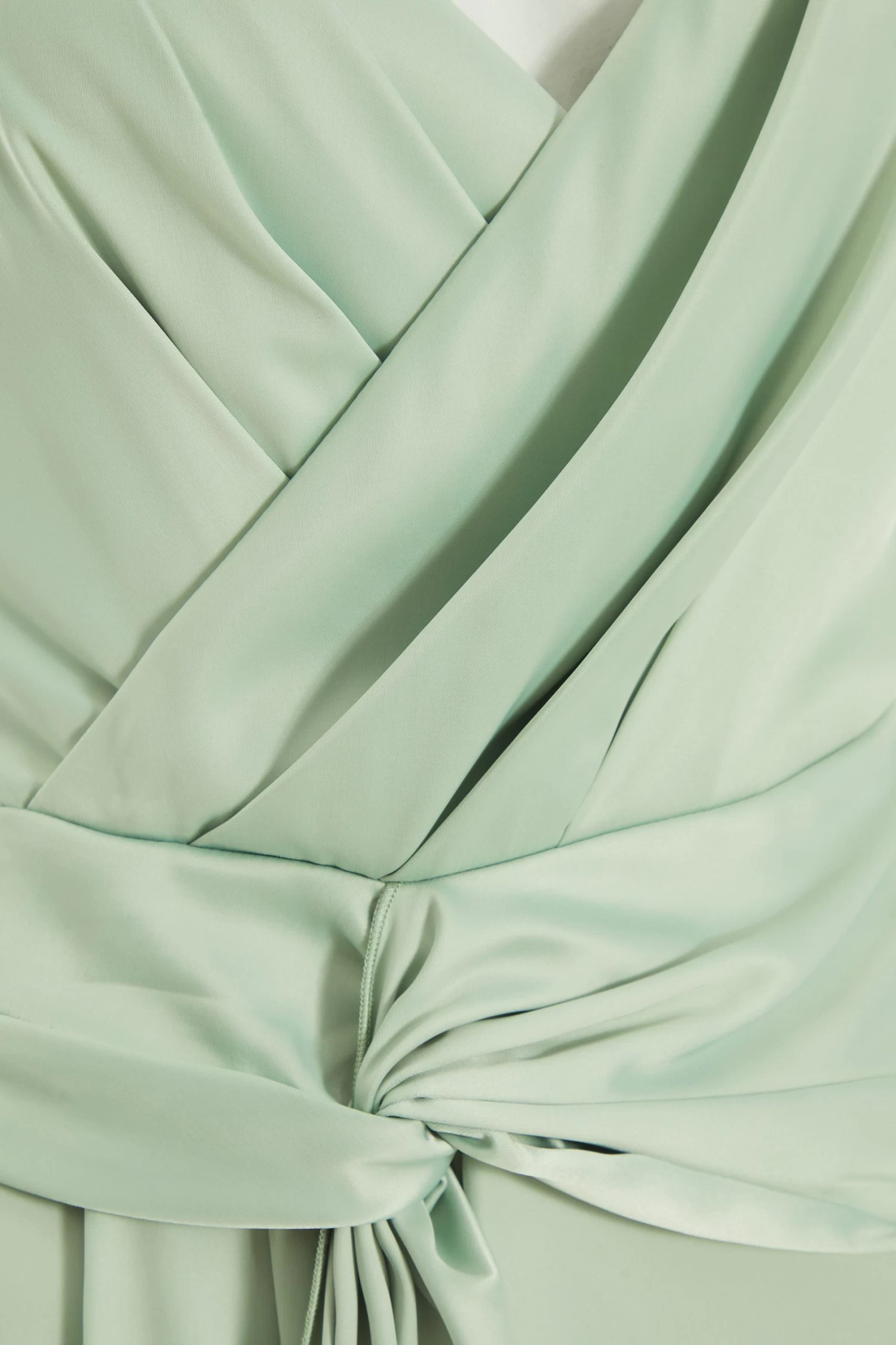 Sage Satin Knot Midi Dress 6 Sage Satin Knot Midi Dress - Image 6