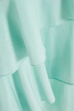 Mint Textured Chiffon One Shoulder Midaxi Dress 11 Mint Textured Chiffon One Shoulder Midaxi Dress -Women Clothing Sale 00100037454 ZS