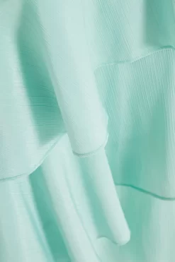 Mint Textured Chiffon One Shoulder Midaxi Dress 11 Mint Textured Chiffon One Shoulder Midaxi Dress -Women Clothing Sale 00100037454 ZS scaled