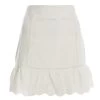 White Crochet Trim Mini Skirt