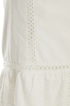 White Crochet Trim Mini Skirt -Women Clothing Sale 00100037459 ZS
