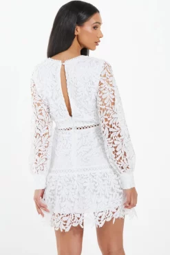 White Lace Skater Dress -Women Clothing Sale 00100037466 XB scaled