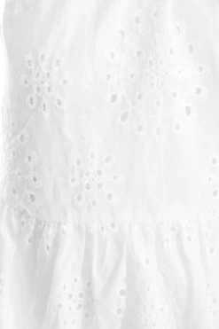 White Embroidered Mini Shirt Dress 11 White Embroidered Mini Shirt Dress -Women Clothing Sale 00100037476 ZS