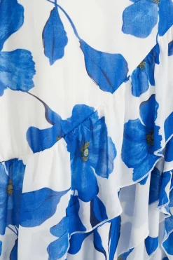 Blue Chiffon Floral Wrap Midaxi Dress 11 Blue Chiffon Floral Wrap Midaxi Dress -Women Clothing Sale 00100037499 ZS scaled