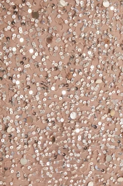 Taupe Sequin Batwing Maxi Dress -Women Clothing Sale 00100037505 ZS scaled