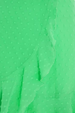 Green Chiffon Polka Dot Skater Dress 11 Green Chiffon Polka Dot Skater Dress -Women Clothing Sale 00100037557 ZS scaled