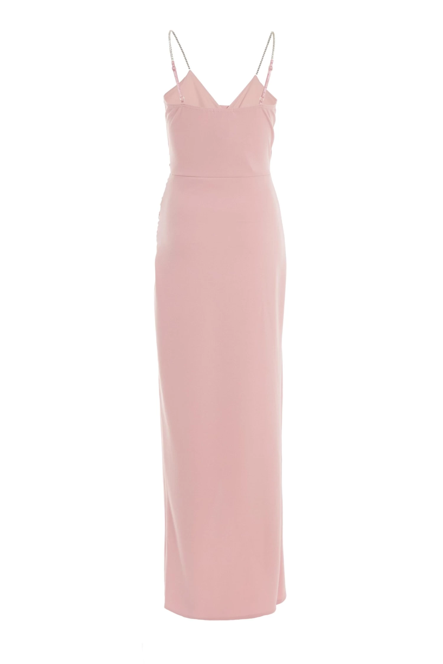 Pink Diamante Wrap Maxi Dress 5 Pink Diamante Wrap Maxi Dress - Image 5