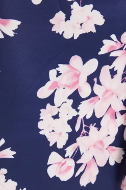 Navy Floral Wrap Midi Dress 11 Navy Floral Wrap Midi Dress -Women Clothing Sale 00100037577 ZS scaled