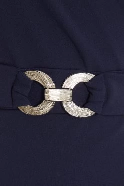 Navy Wrap Dip Hem Midi Dress 11 Navy Wrap Dip Hem Midi Dress -Women Clothing Sale 00100037578 ZS