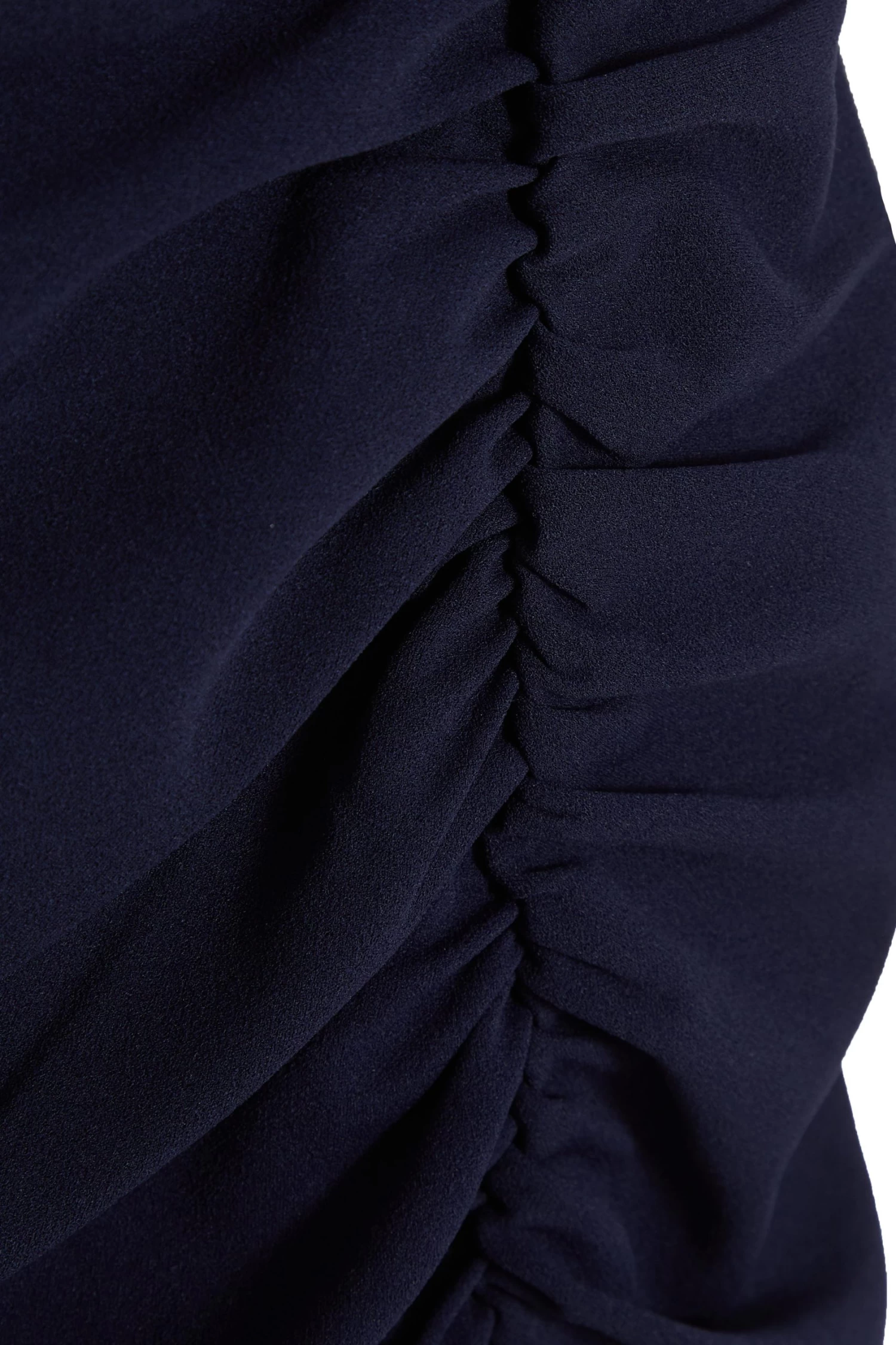 Navy Ruched Bardot Maxi Dress 6 Navy Ruched Bardot Maxi Dress - Image 6