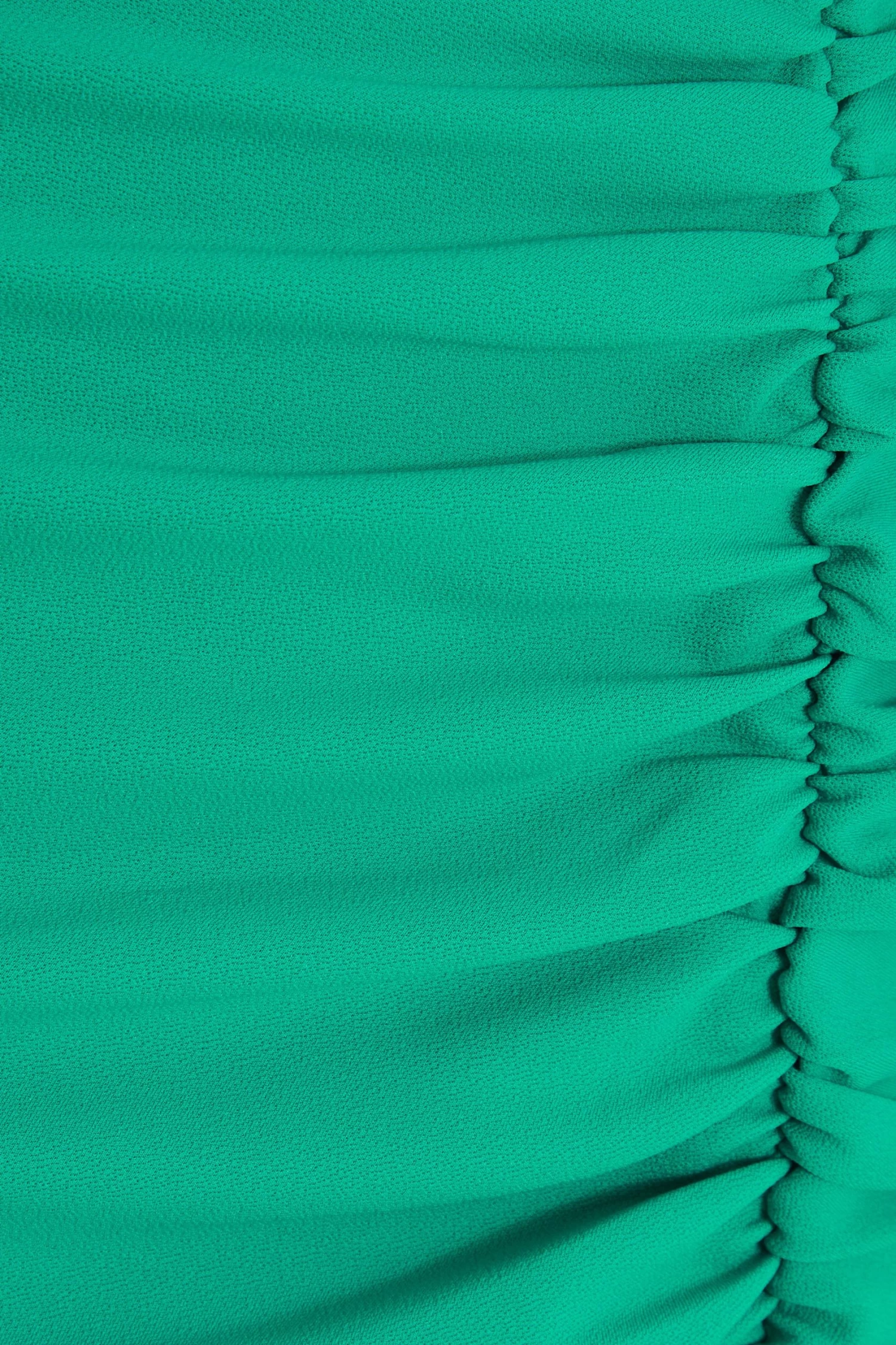 Green Ruched Bardot Maxi Dress 6 Green Ruched Bardot Maxi Dress - Image 6