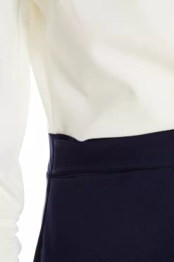 Navy Contrast Wrap Midi Dress 11 Navy Contrast Wrap Midi Dress -Women Clothing Sale 00100037632 ZS scaled