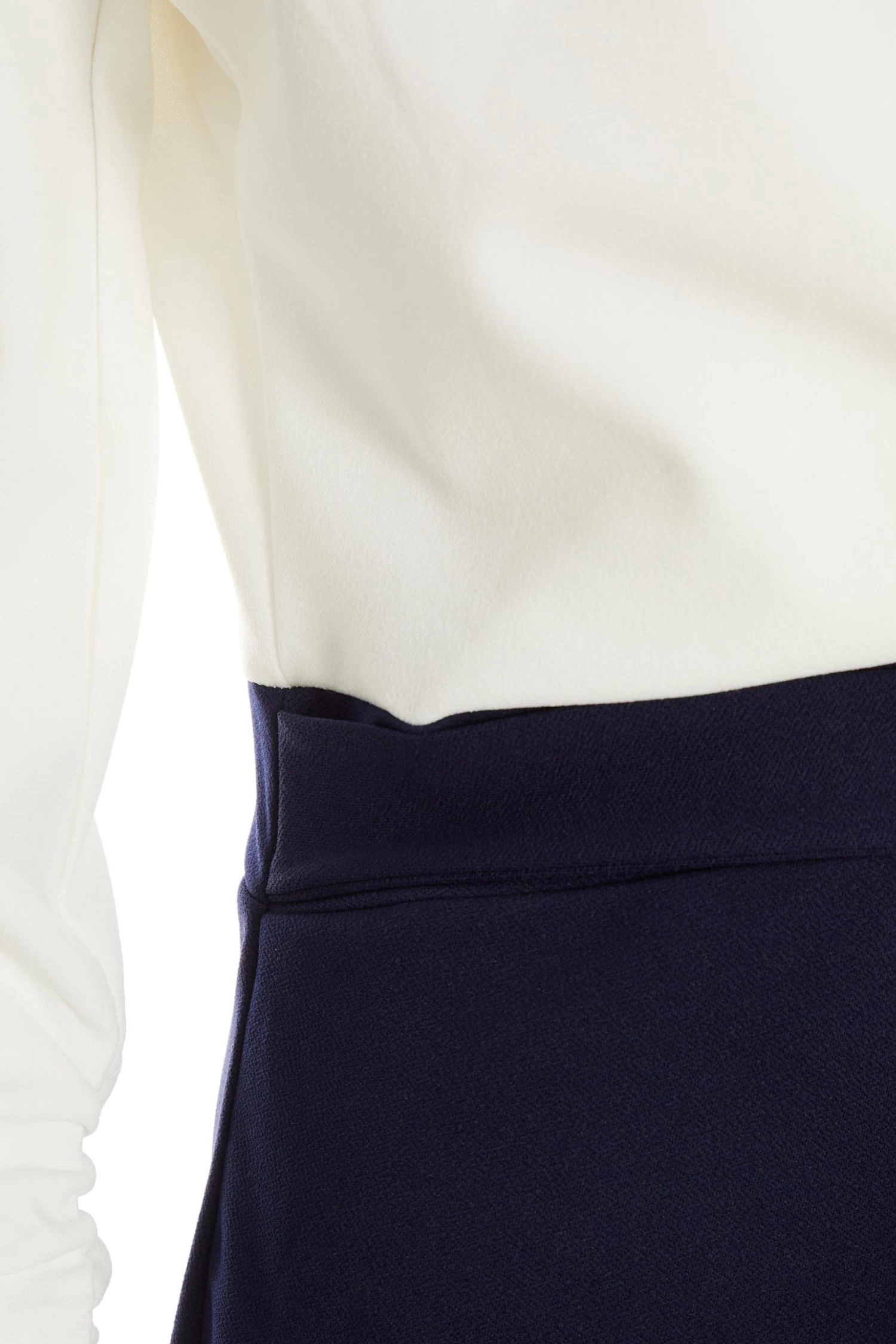 Navy Contrast Wrap Midi Dress 6 Navy Contrast Wrap Midi Dress - Image 6