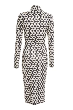 Stone Geometric Ruched Midi Dress -Women Clothing Sale 00100037713 ZB scaled