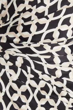 Stone Geometric Ruched Midi Dress -Women Clothing Sale 00100037713 ZS scaled