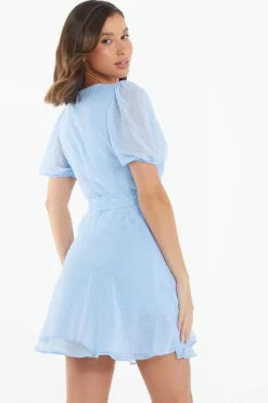 Light Blue Jacquard Skater Dress 8 Light Blue Jacquard Skater Dress -Women Clothing Sale 00100037726 XB scaled