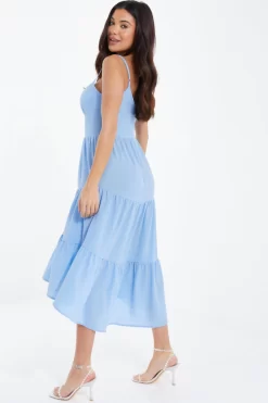 Light Blue Tiered Dip Hem Midi Dress 8 Light Blue Tiered Dip Hem Midi Dress -Women Clothing Sale 00100037839 XB scaled
