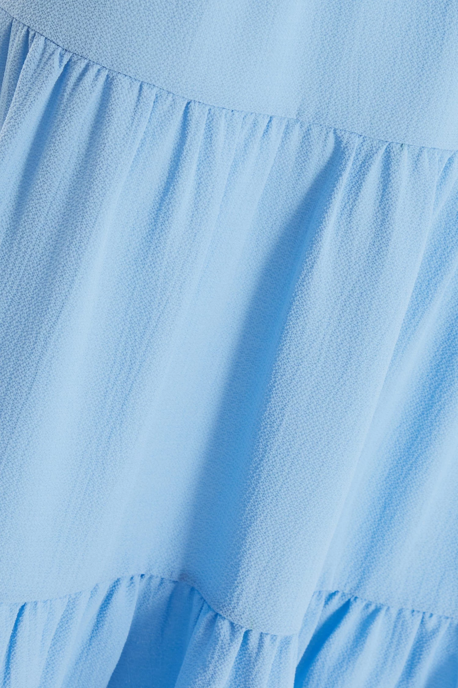 Light Blue Tiered Dip Hem Midi Dress 6 Light Blue Tiered Dip Hem Midi Dress - Image 6