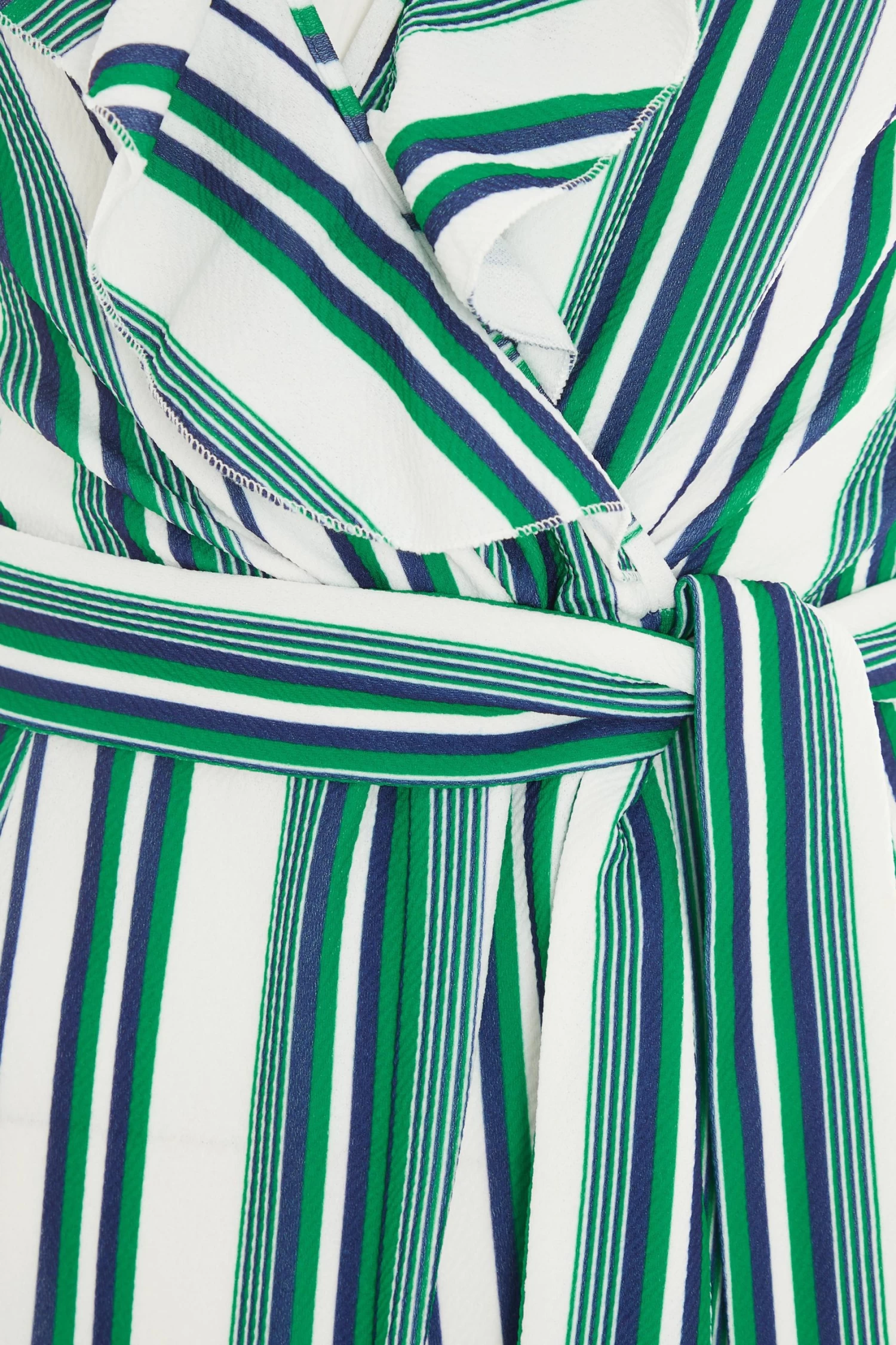 Green Striped Culotte Jumpsuit 6 Green Striped Culotte Jumpsuit - Image 6