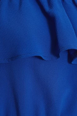 Royal Blue Tiered Bardot Mini Dress 11 Royal Blue Tiered Bardot Mini Dress -Women Clothing Sale 00100037867 ZS scaled