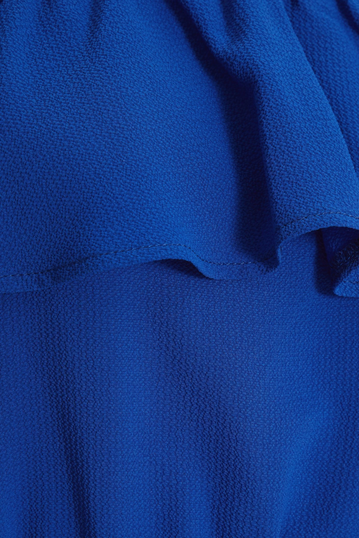 Royal Blue Tiered Bardot Mini Dress 6 Royal Blue Tiered Bardot Mini Dress - Image 6