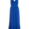 Royal Blue Tie Midaxi Dress