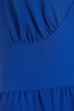 Royal Blue Tie Midaxi Dress -Women Clothing Sale 00100037875 ZS