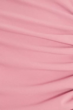Pink Ruched Maxi Dress -Women Clothing Sale 00100037896 ZS scaled