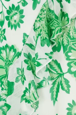 Green Tropical Print Wrap Midi Dress 11 Green Tropical Print Wrap Midi Dress -Women Clothing Sale 00100037909 ZS scaled