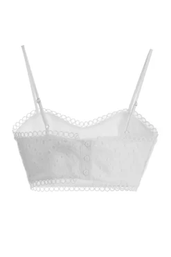 White Broderie Crop Top 10 White Broderie Crop Top -Women Clothing Sale 00100037966 ZB scaled