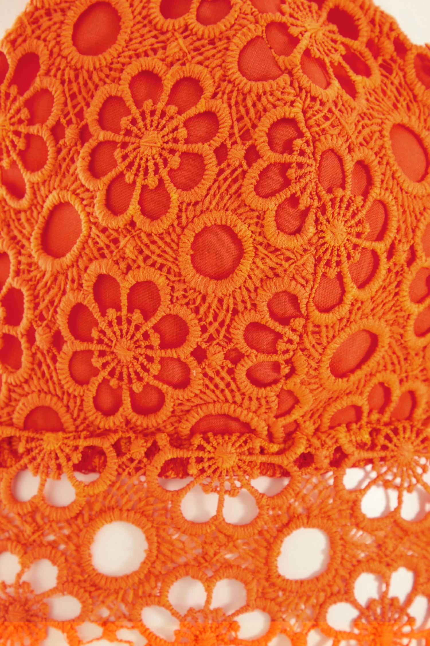 Orange Crochet Crop Top 6 Orange Crochet Crop Top - Image 6