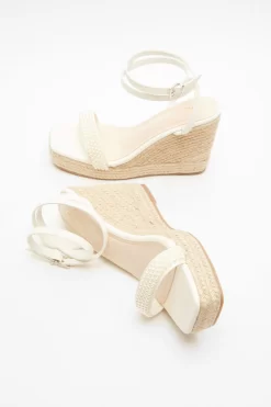 White Pearl Strap Wedges 9 White Pearl Strap Wedges -Women Clothing Sale 00100038016 XS scaled