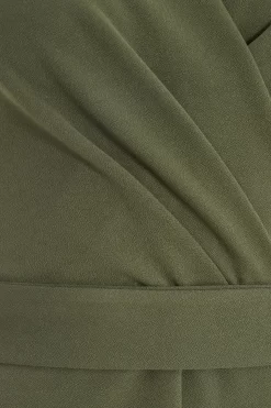 Khaki Wrap Culotte Jumpsuit 11 Khaki Wrap Culotte Jumpsuit -Women Clothing Sale 00100038090 ZS scaled