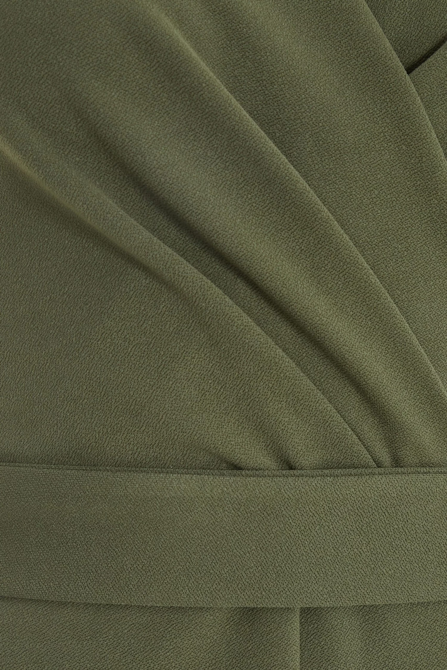 Khaki Wrap Culotte Jumpsuit 6 Khaki Wrap Culotte Jumpsuit - Image 6