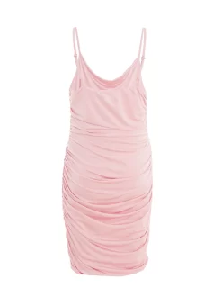 Pink Ruched Bodycon Mini Dress 10 Pink Ruched Bodycon Mini Dress -Women Clothing Sale 00100038110 ZB scaled