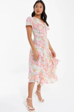 Petite Multicoloured Animal Print Midi Dress -Women Clothing Sale 00100038112 XS scaled