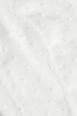 Cream Chiffon Dobby Tie Back Crop Top -Women Clothing Sale 00100038121 ZS scaled