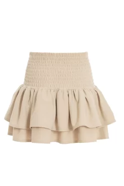 Stone Ruched Frill Mini Skirt -Women Clothing Sale 00100038134 ZB scaled