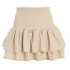 Stone Ruched Frill Mini Skirt