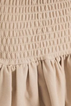 Stone Ruched Frill Mini Skirt -Women Clothing Sale 00100038134 ZS