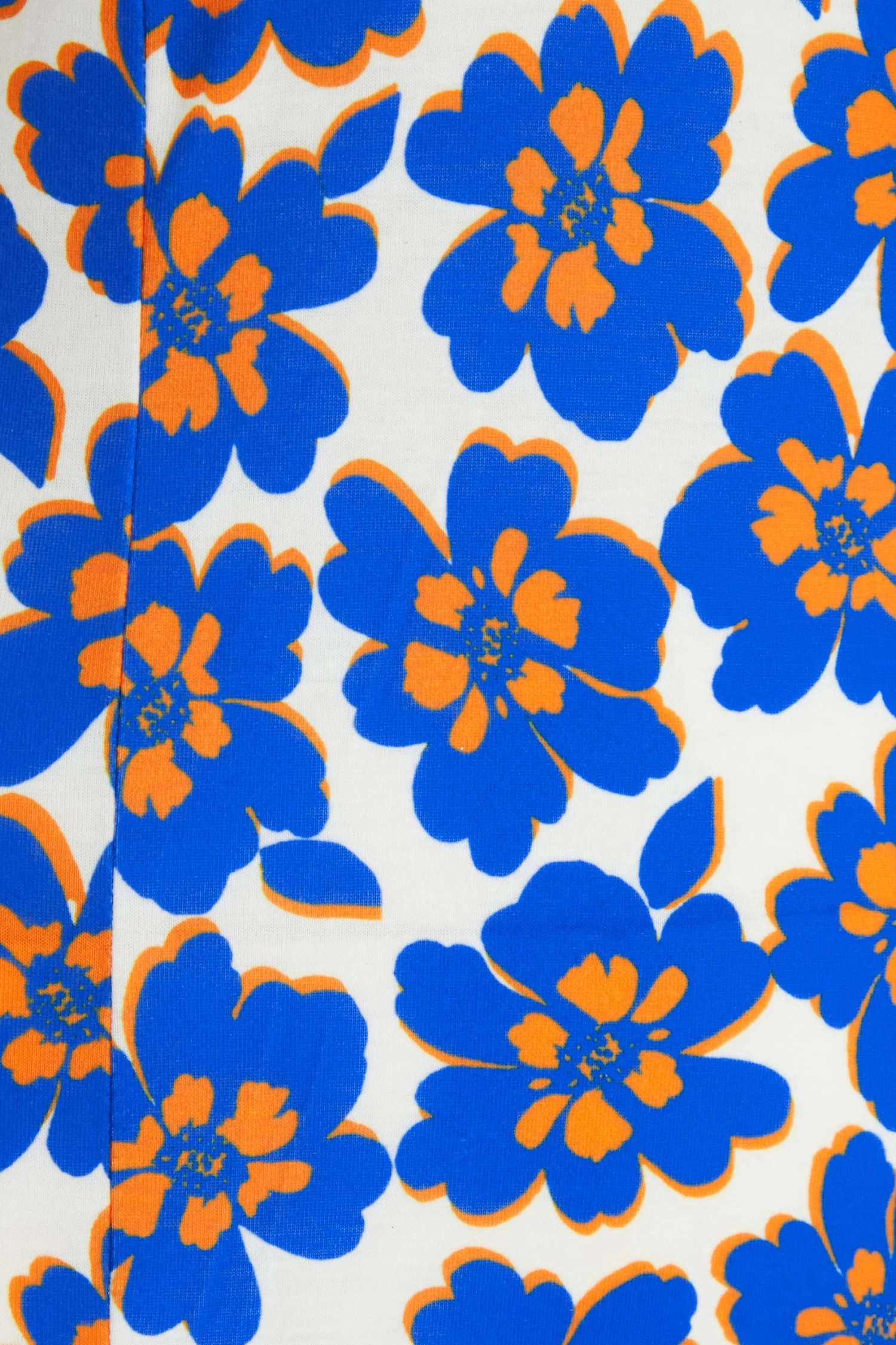 Royal Blue Floral Midi Dress 6 Royal Blue Floral Midi Dress - Image 6