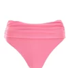 Pink High Waist Bikini Bottoms