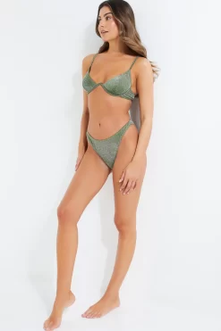 Green Shimmer Bikini Top -Women Clothing Sale 00100038160 XS scaled