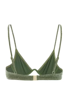 Green Shimmer Bikini Top -Women Clothing Sale 00100038160 ZB scaled